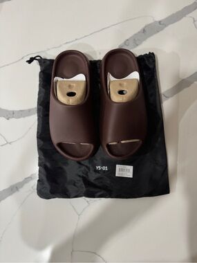Brown Slide Sandals YS-01